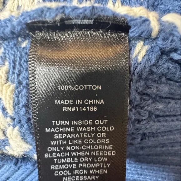 NWT Frye Aztec Blue and White Women's Cardigan Sweater Size Medium - Picture 11 of 11